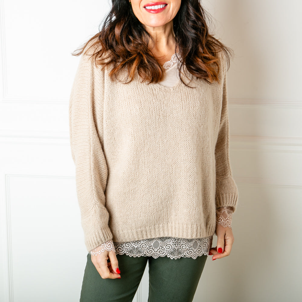 Mohair V-Neck Jumper